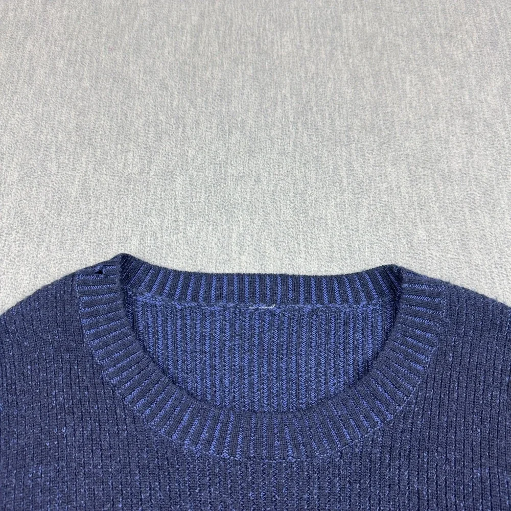 Lululemon Sweater Womens 2 Blue Feeling Balanced Knit Pullover Merino Wool Soft‎